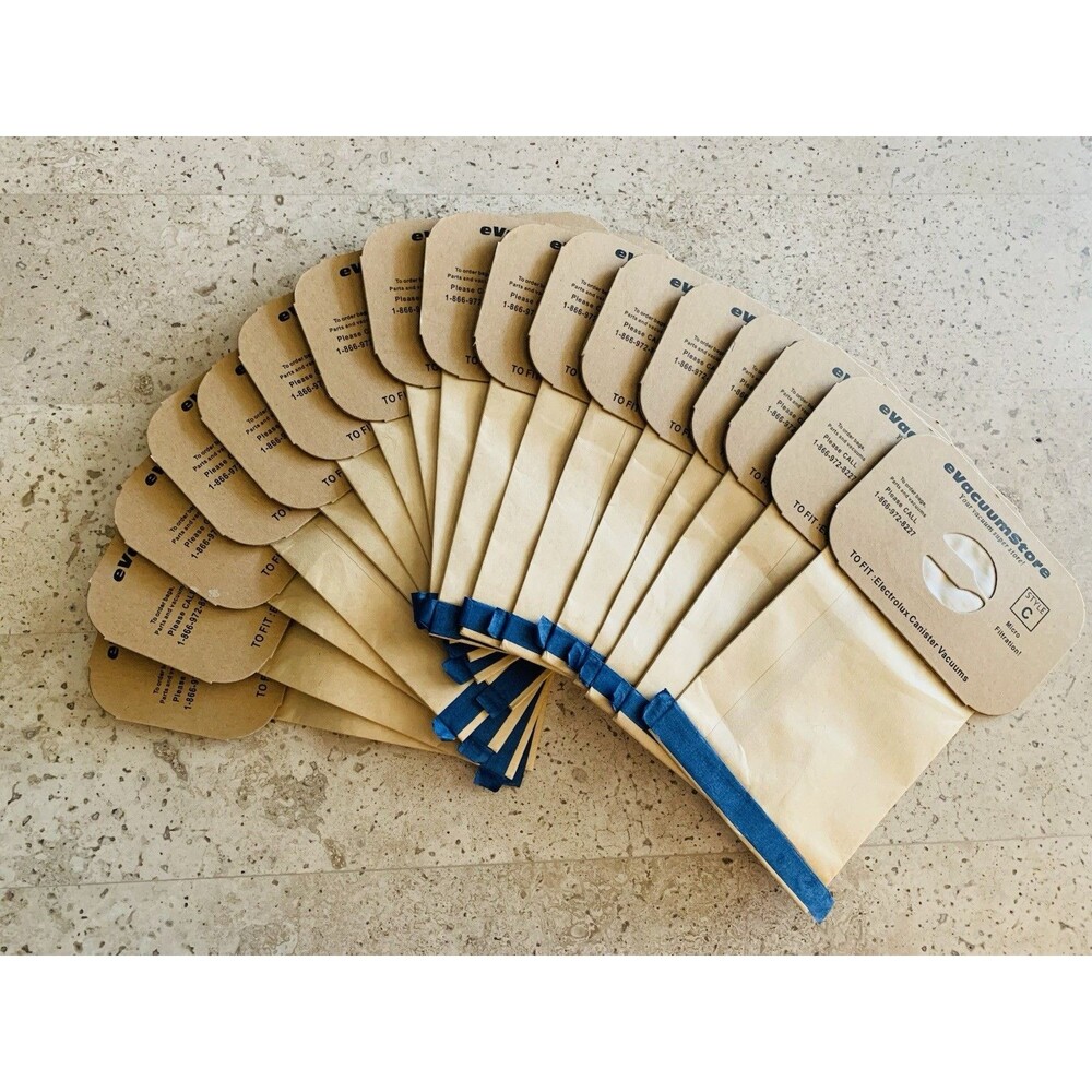 17 Vacuum Bags to fit Electrolux Canister Vacuums Style C